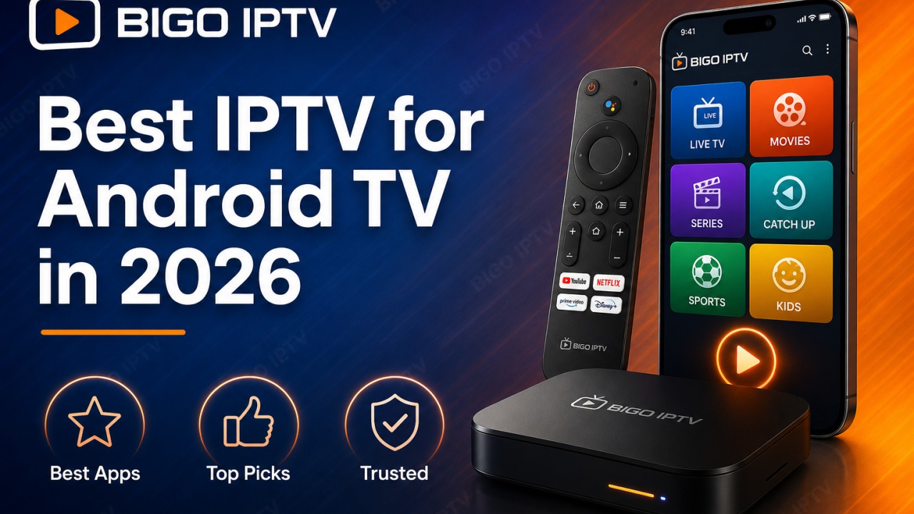 Best IPTV for Android TV in 2026 — BIGO IPTV