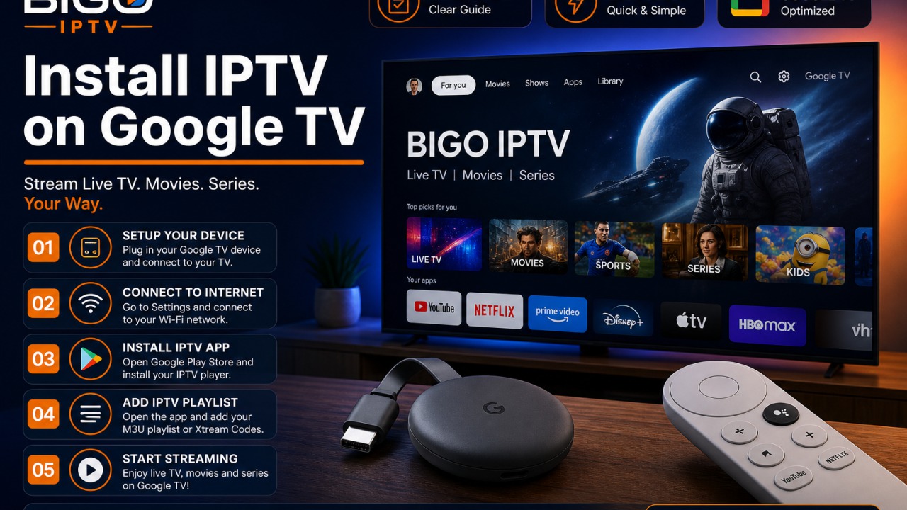 How to Install IPTV on Google TV — BIGO IPTV