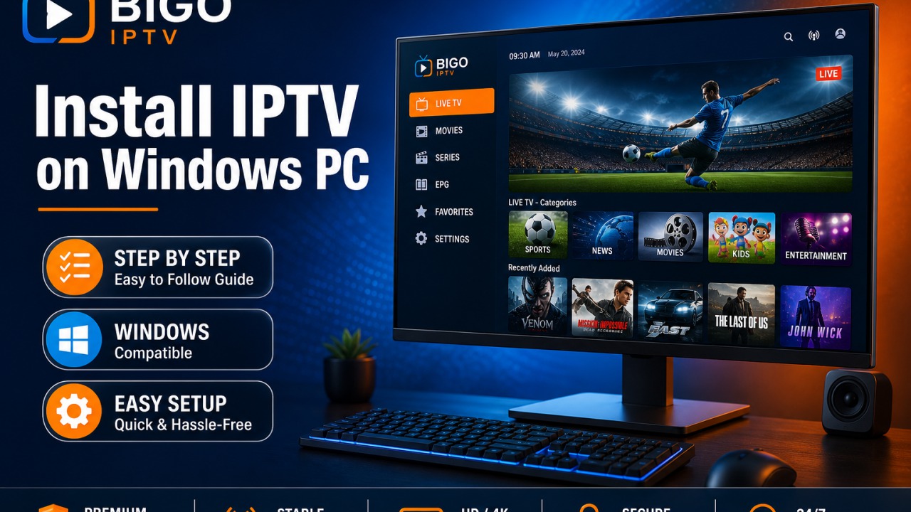 How to Install IPTV on Windows PC — BIGO IPTV