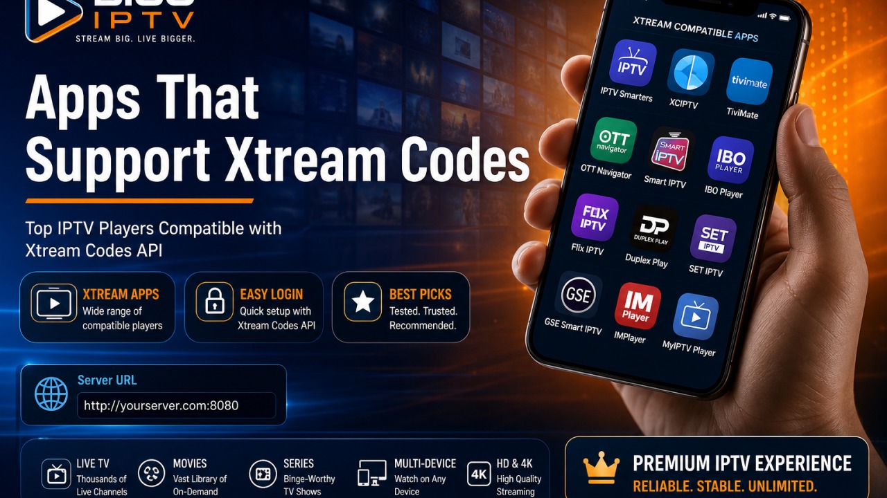 IPTV Apps That Support Xtream Codes