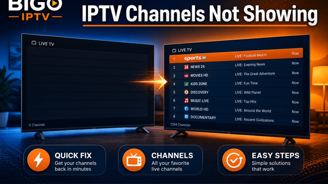 IPTV Channels Not Showing — Fixes