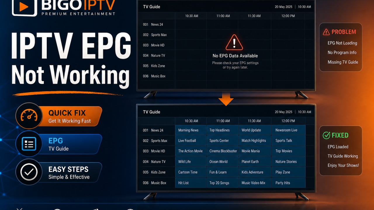 IPTV EPG Not Working — Fix Guide
