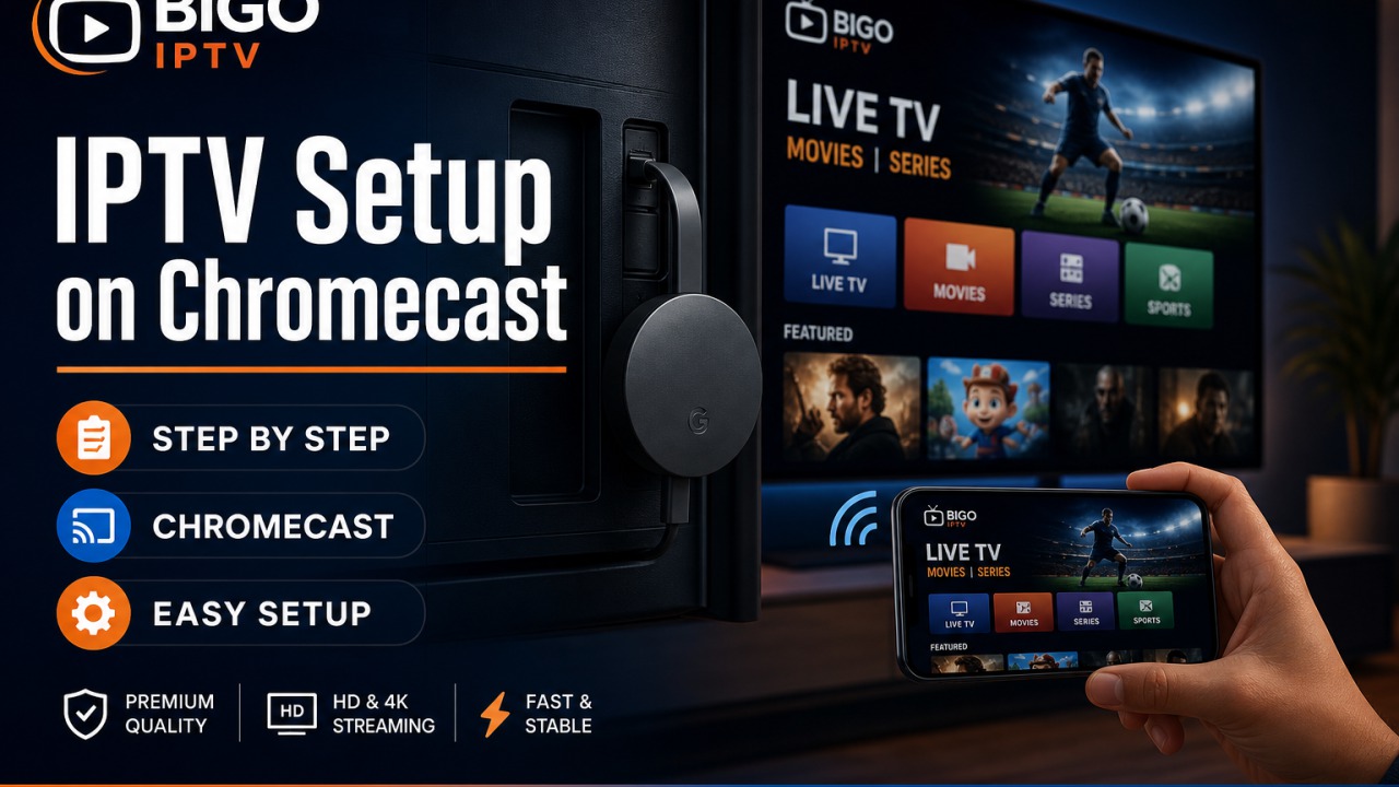 IPTV Setup on Chromecast — BIGO IPTV