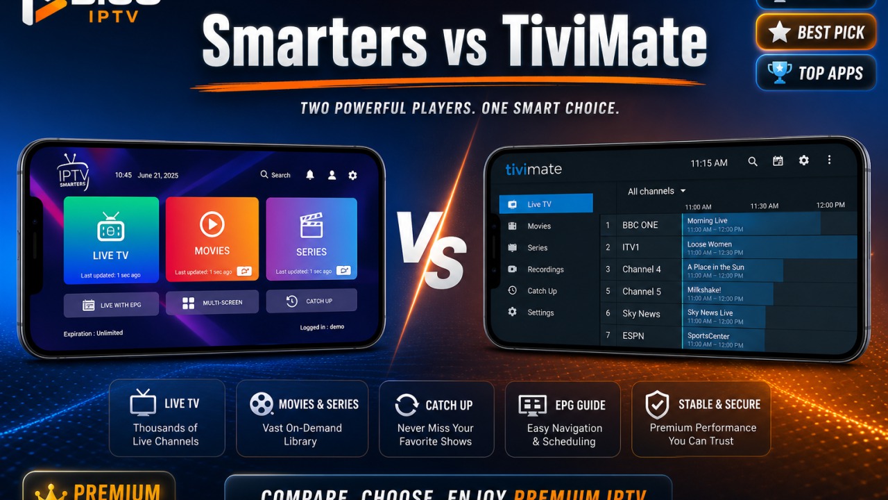 IPTV Smarters vs TiviMate — Which Is Better?